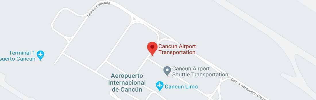 Mapa de Cancun Airport Transportation